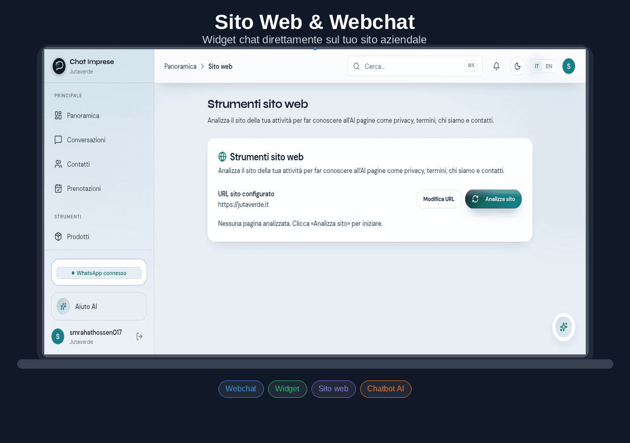 Confronto ChatImprese vs Crisp - Widget Webchat per siti PMI
